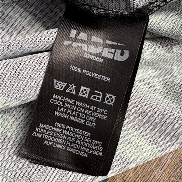 JADED LONDON “Matrix” Green Code Print Long Sleeve Mock Neck Top – Size S - Picture 7 of 10